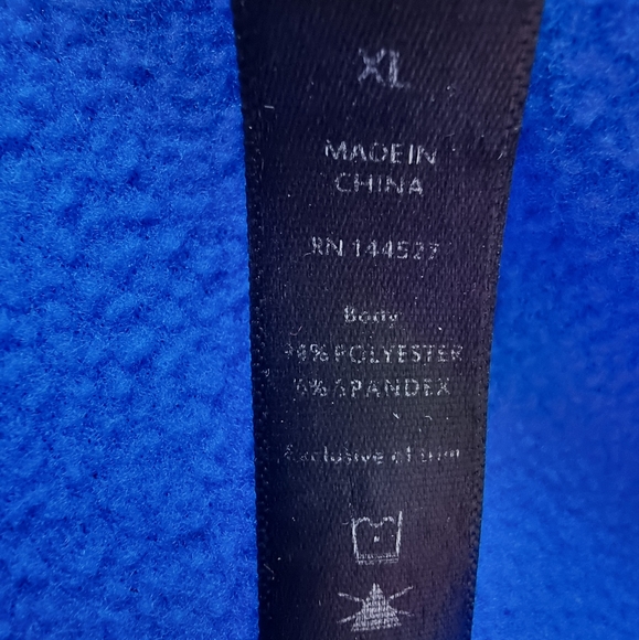 90 Degree Royal Blue Zippered Hoodie - Picture 7 of 10